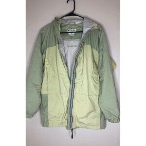 Vintage Columbia Insulated Coat Size Small Full Zipper Green Pockets